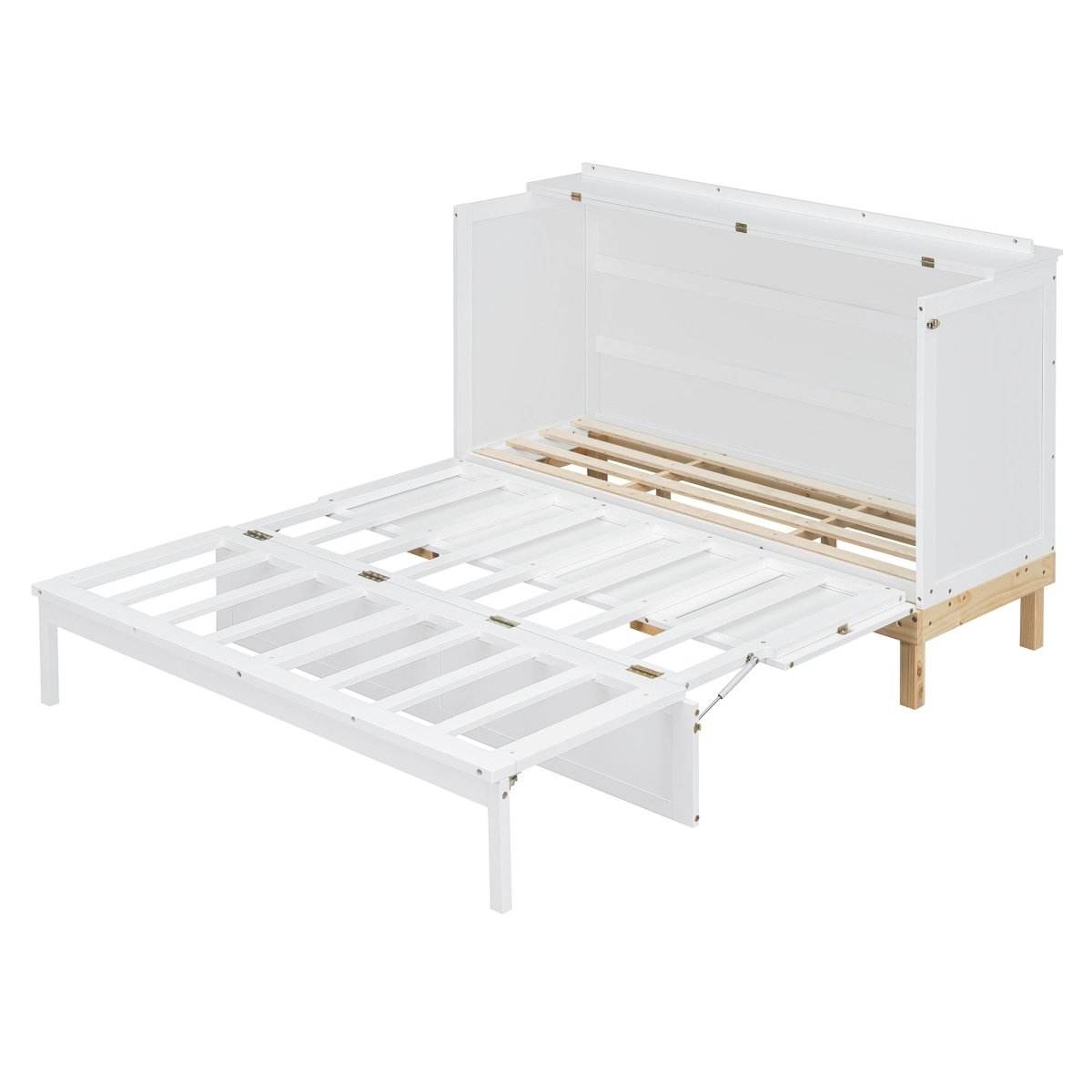 Queen Space-Saving Solid Wood Murphy Bed Frame - Sleep Galleria