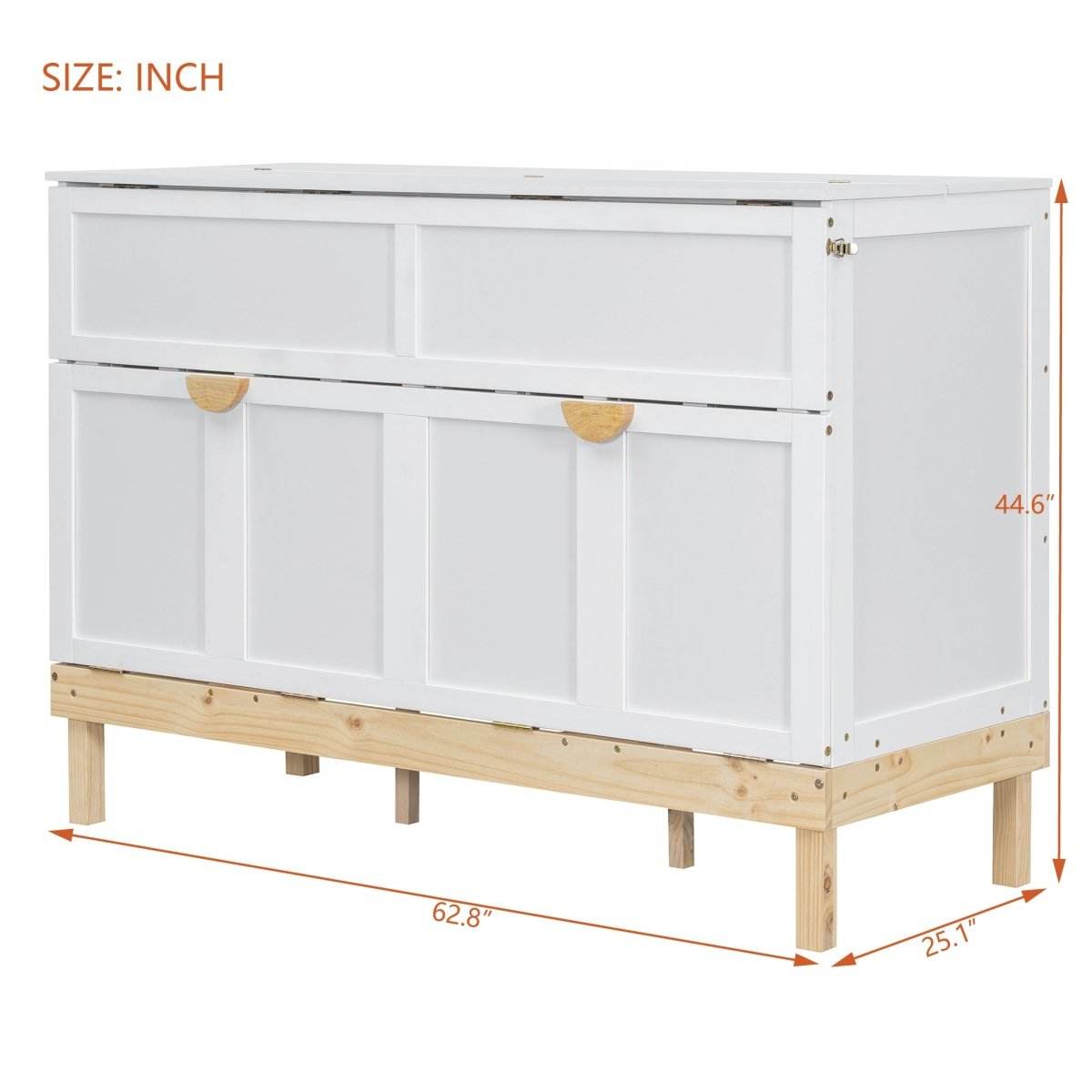 Queen Space-Saving Solid Wood Murphy Bed Frame - Sleep Galleria