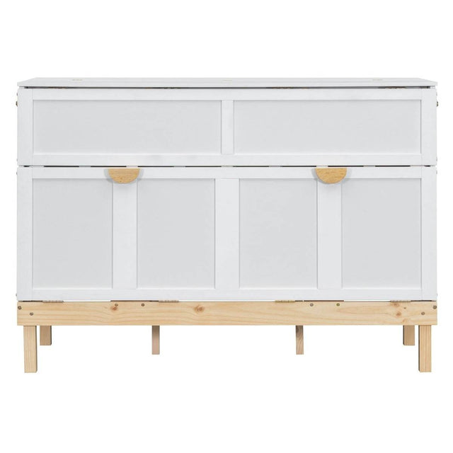 Queen Space-Saving Solid Wood Murphy Bed Frame - Omega Lifestyles