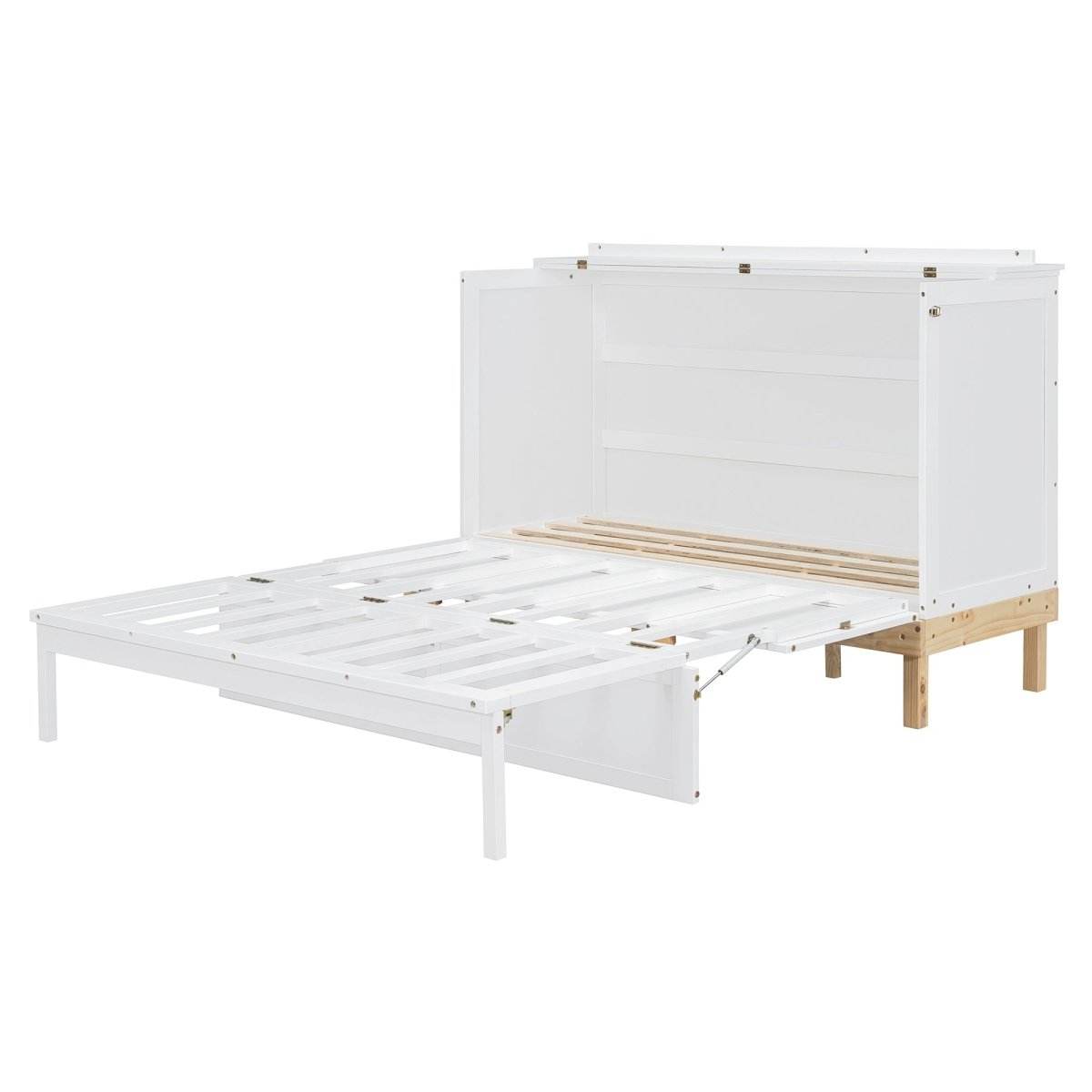 Queen Space-Saving Solid Wood Murphy Bed Frame - Sleep Galleria