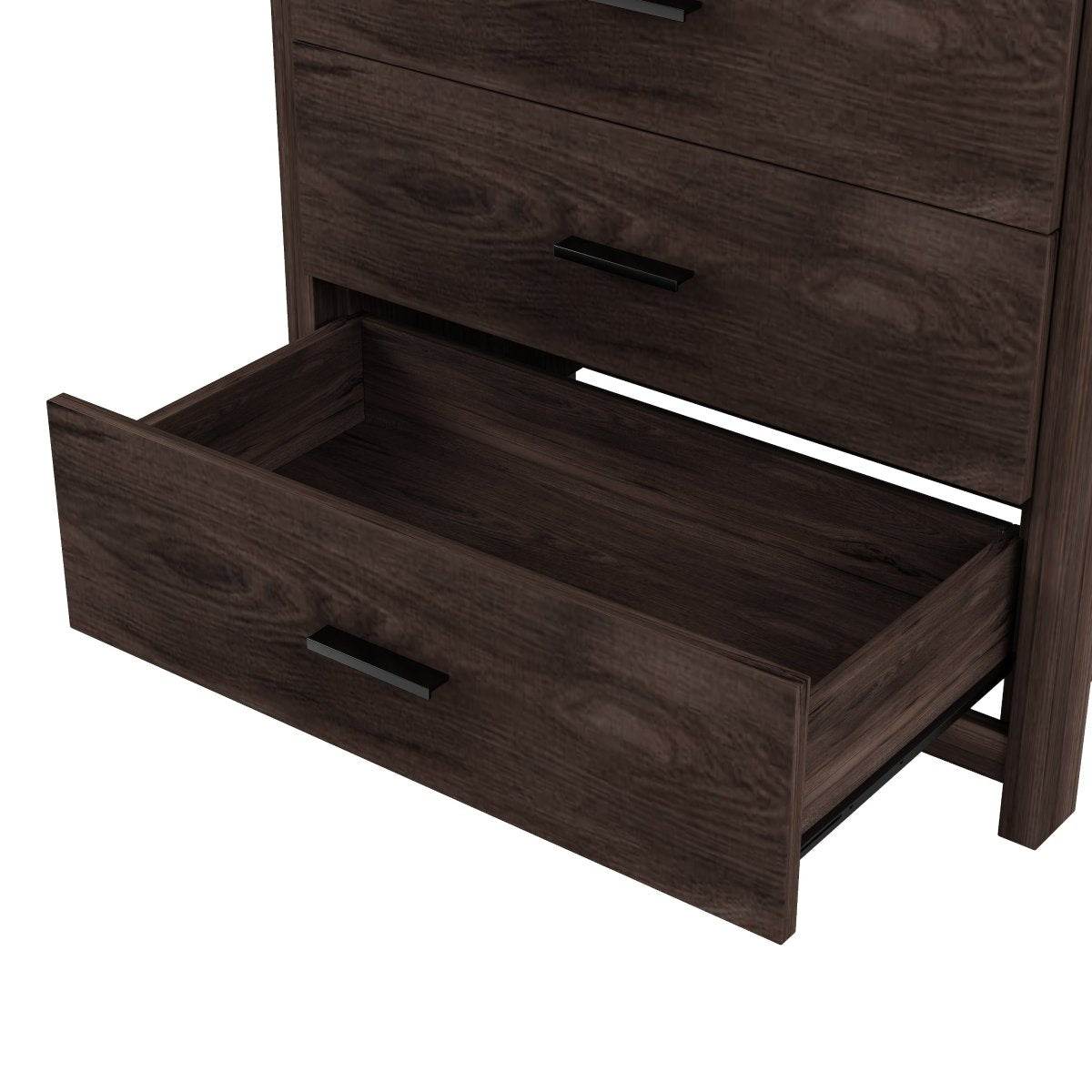 Retro American Country Style 5-Drawer Wooden Dresser - Sleep Galleria