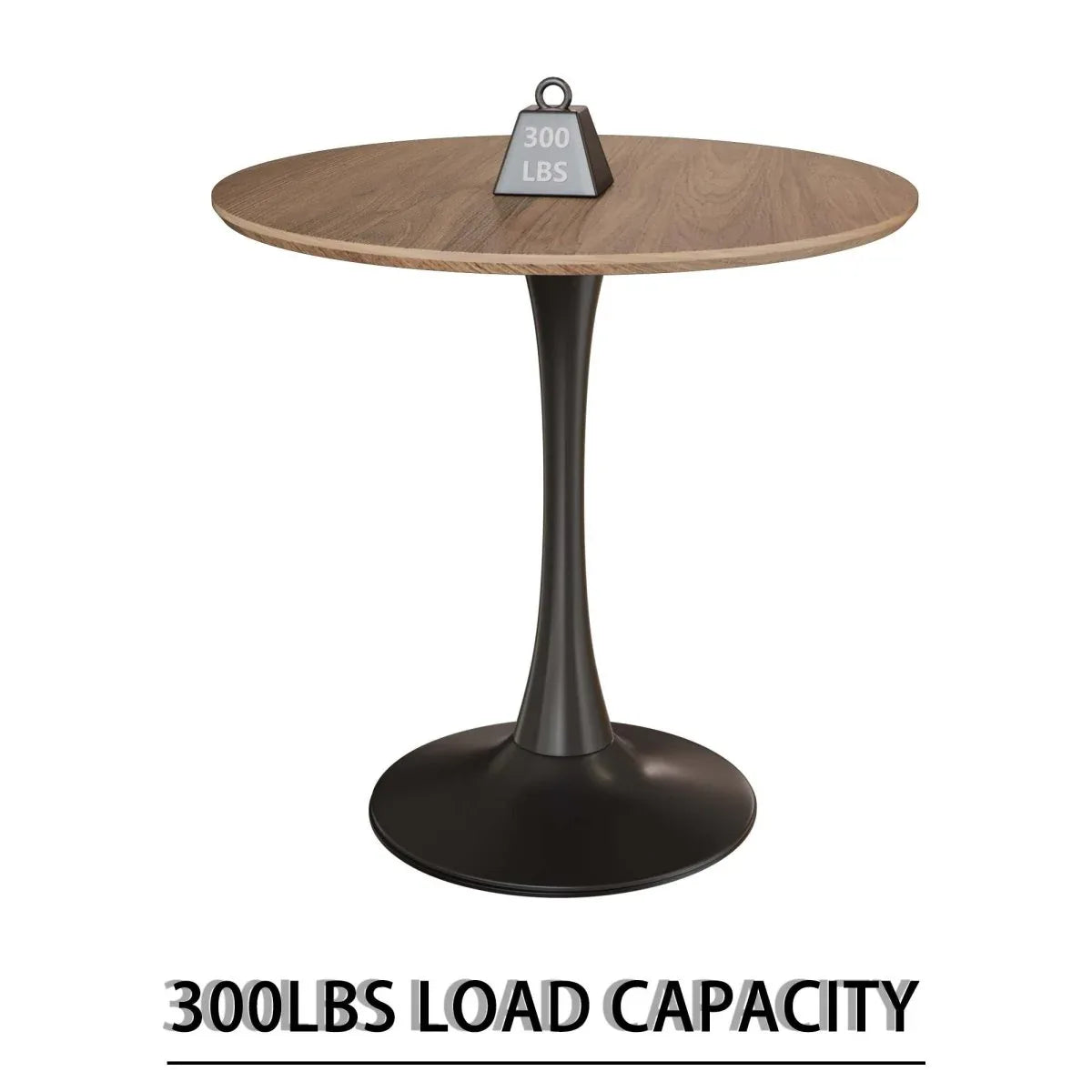 Round Tulip Dining Table And 2 PU Cushioned Chairs Set - Omega Lifestyles