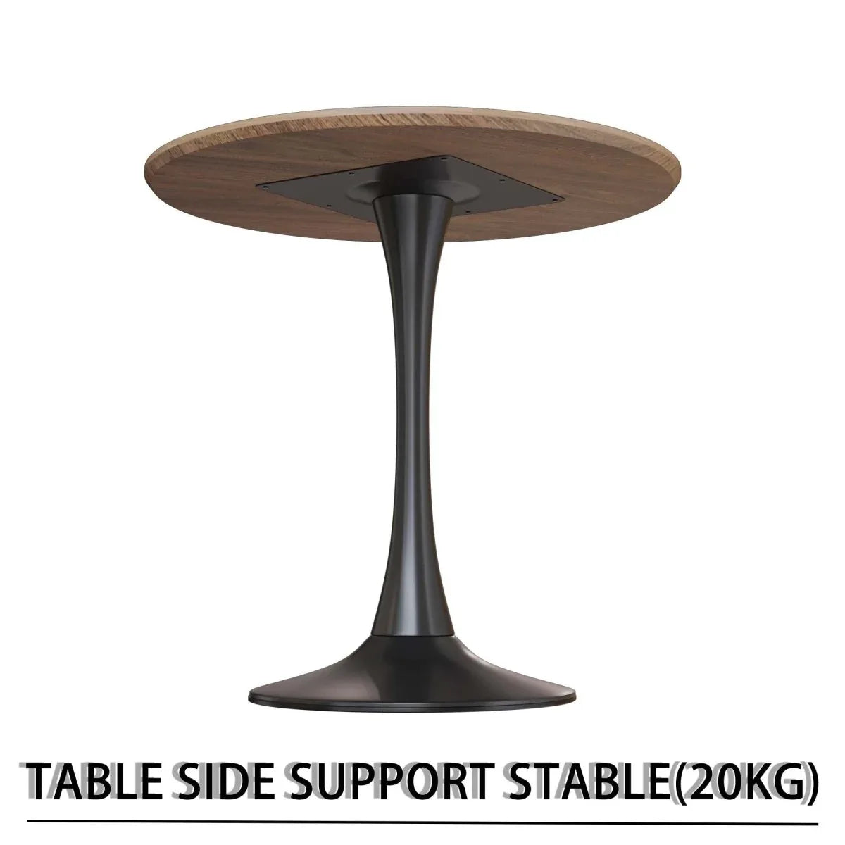 Round Tulip Dining Table And 2 PU Cushioned Chairs Set - Omega Lifestyles