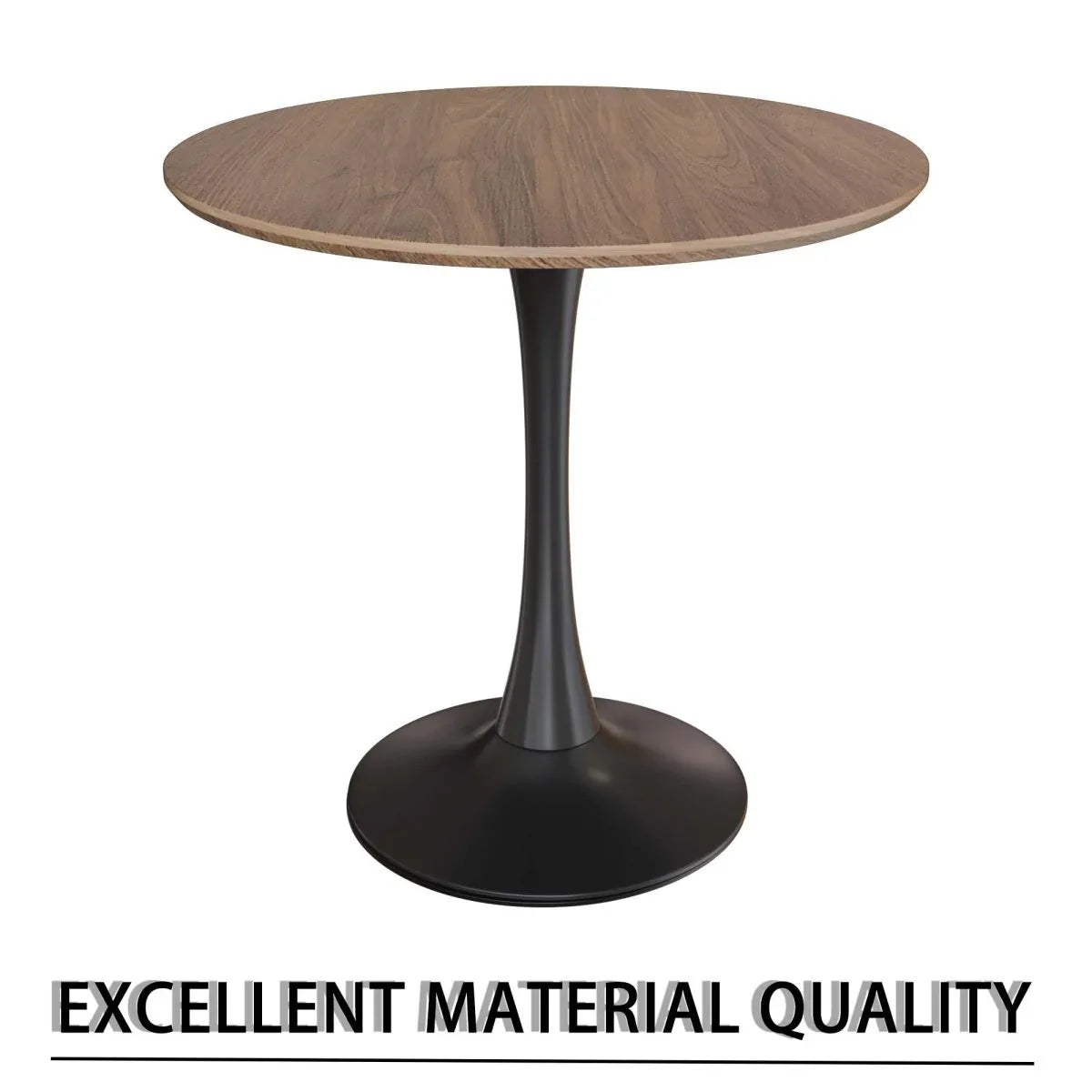 Round Tulip Dining Table And 2 PU Cushioned Chairs Set - Omega Lifestyles