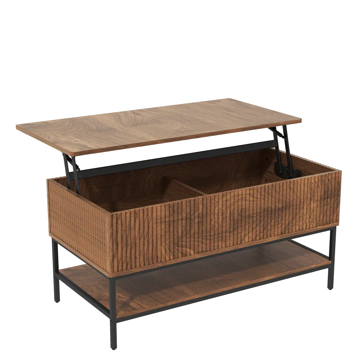 Rustic Farmhouse Lift Top Coffee Table With Storage - Omega Lifestyles