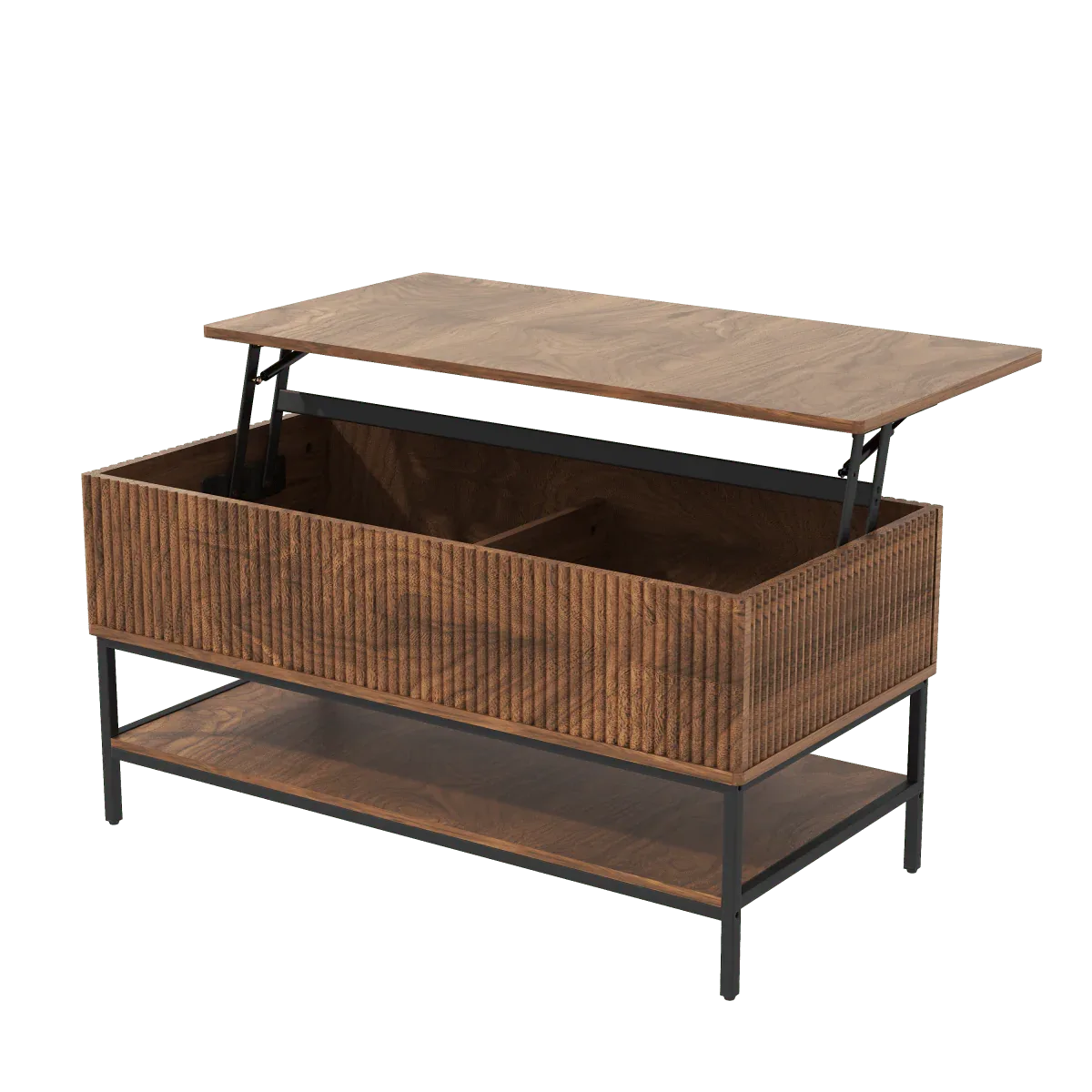 Rustic Farmhouse Lift Top Coffee Table With Storage - Omega Lifestyles