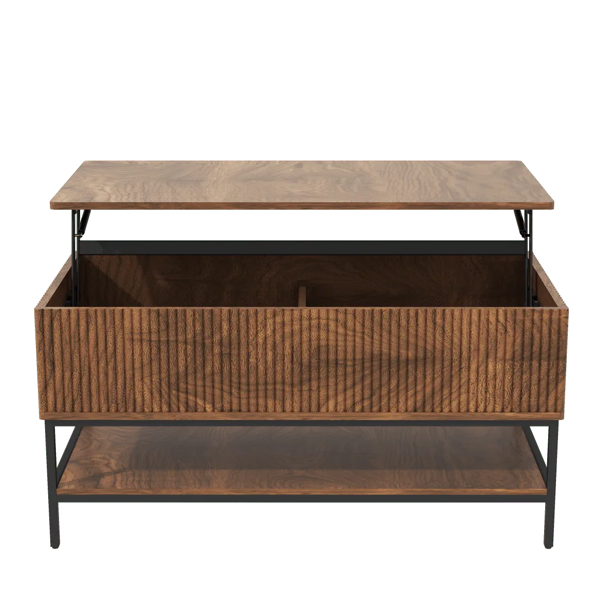 Rustic Farmhouse Lift Top Coffee Table With Storage - Omega Lifestyles