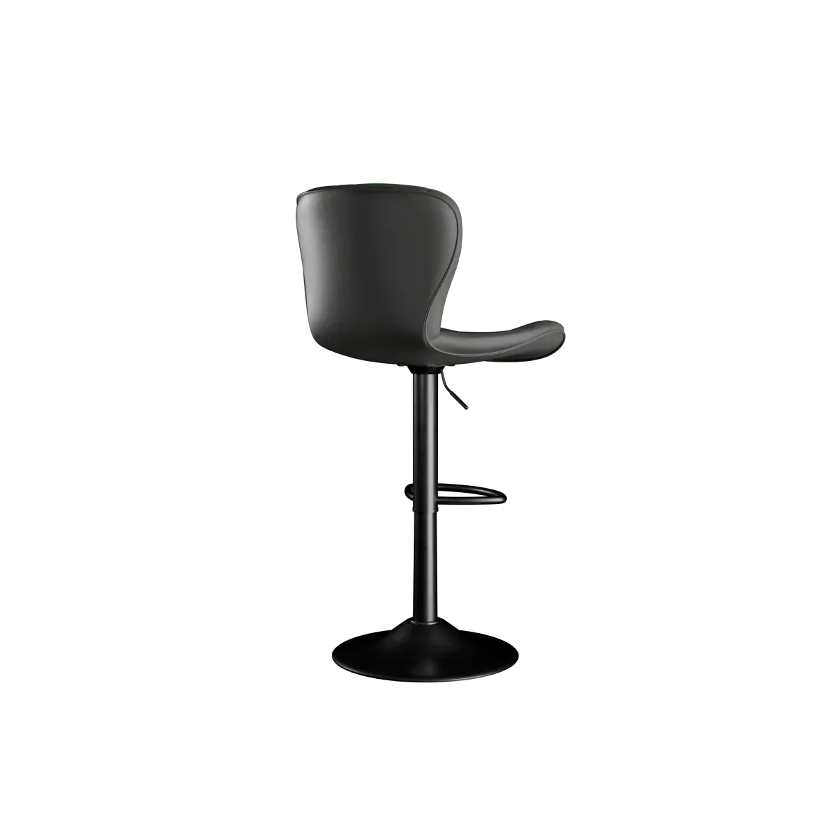 Set of 2 Adjustable Faux Leather Swivel Bar Stools - Omega Lifestyles