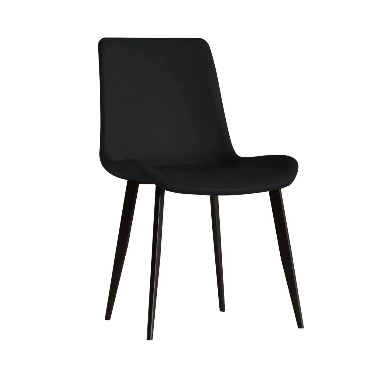 Set of 4 Modern PU Leather Dining Chairs With Carbon Steel Legs - Omega Lifestyles