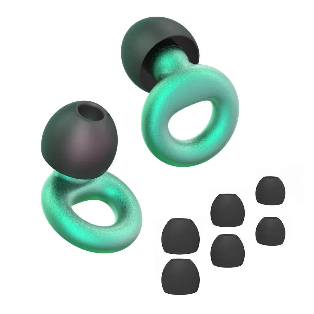 Set Of Four Soft Silicone Noise Reduction Earplugs - Sleep Galleria