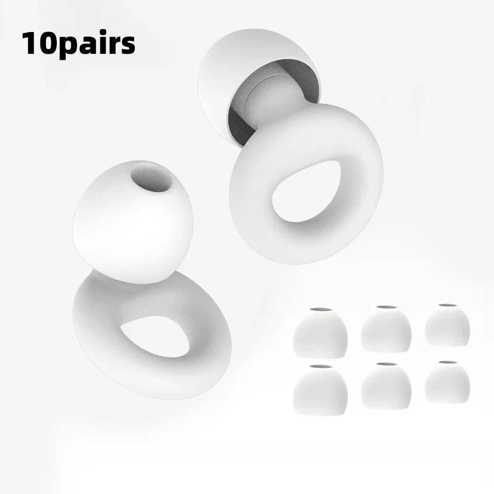 Set Of Four Soft Silicone Noise Reduction Earplugs - Sleep Galleria