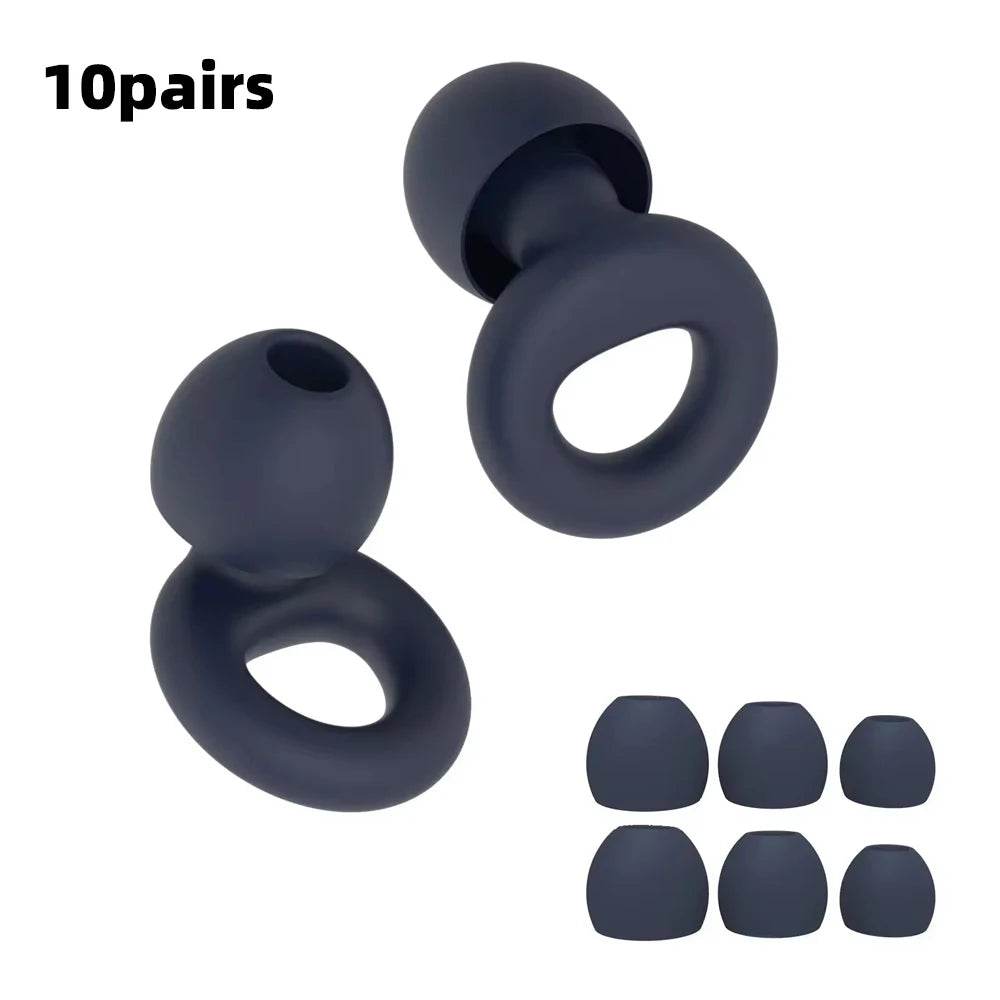 Set Of Four Soft Silicone Noise Reduction Earplugs - Sleep Galleria