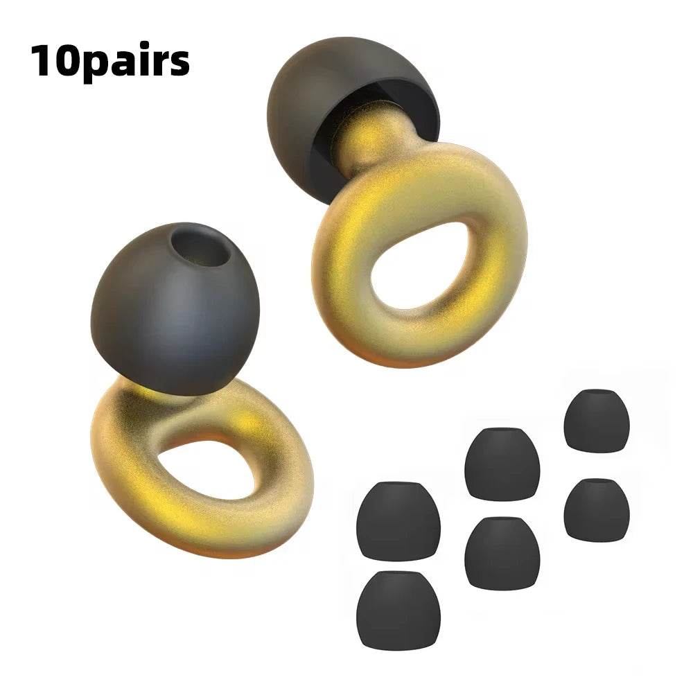 Set Of Four Soft Silicone Noise Reduction Earplugs - Sleep Galleria