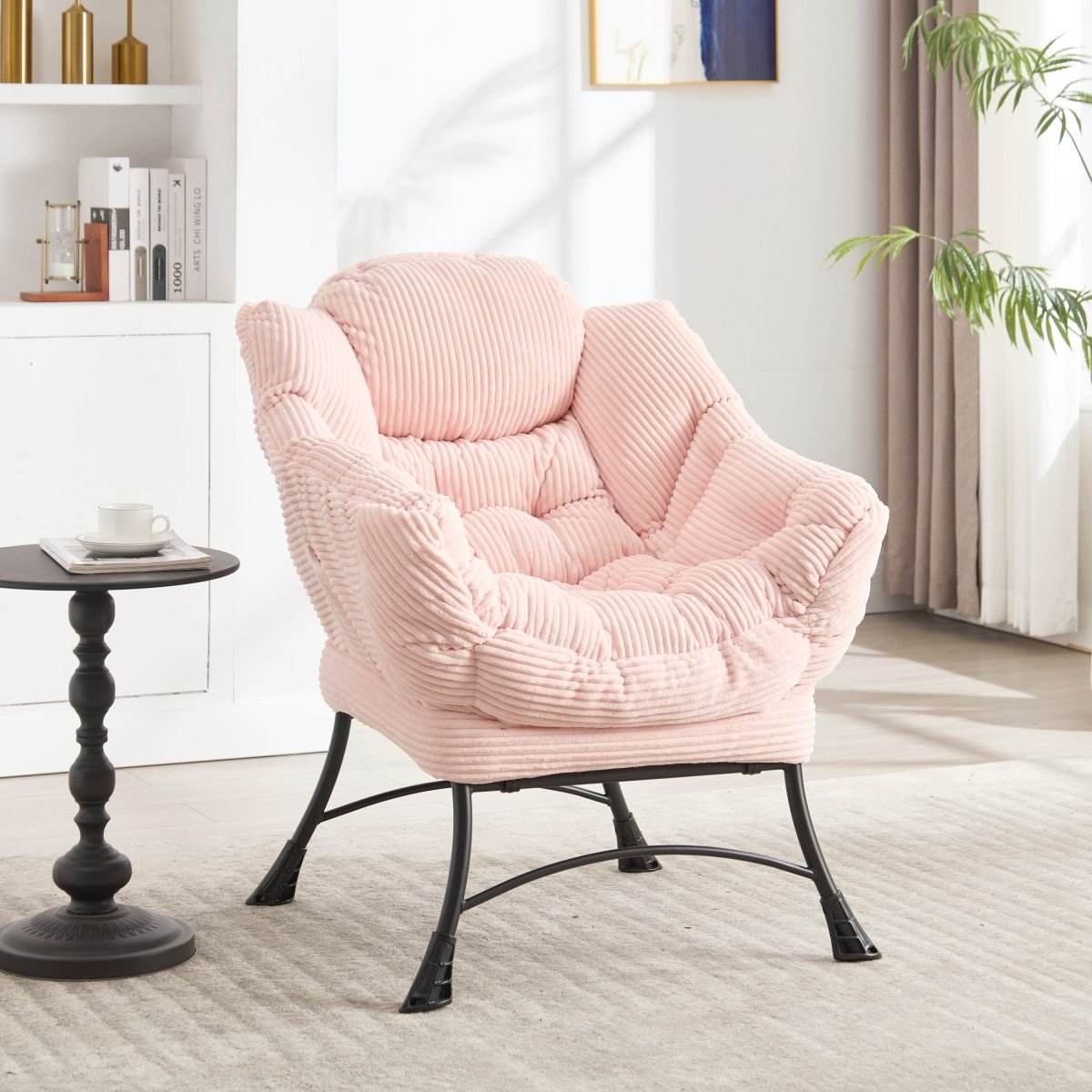 Soft Lazy Chair With Ottoman Ergonomic Accent Seating - Sleep Galleria