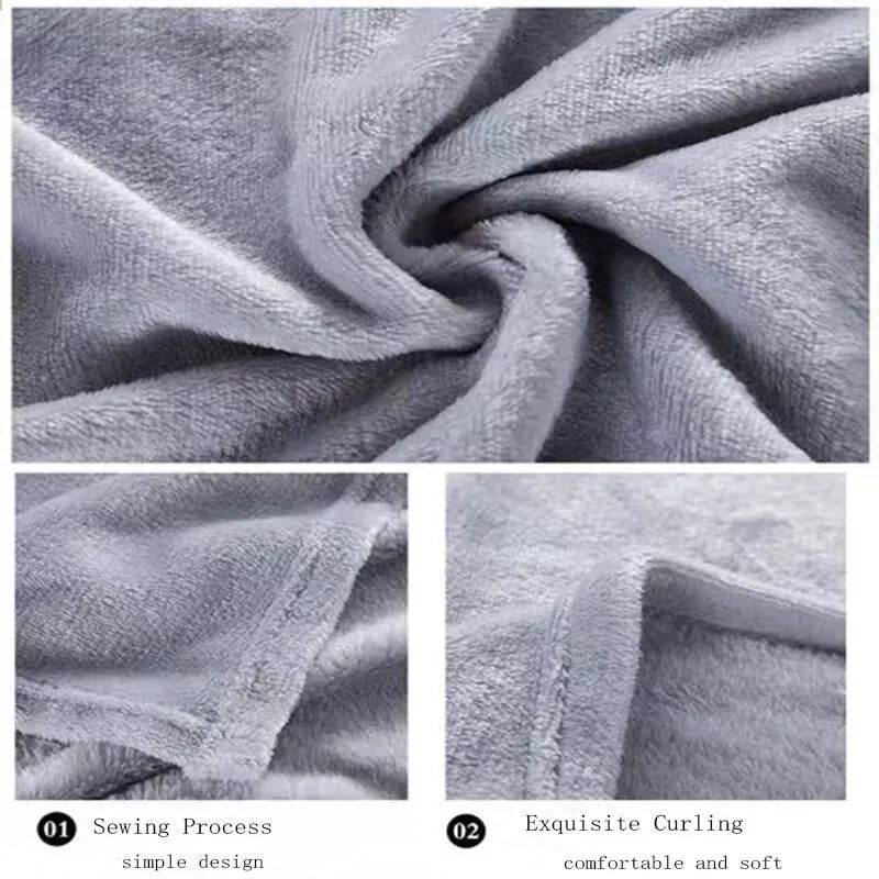 Soft Portable Coral Fleece Flannel Blanket 70x100cm - Omega Lifestyles