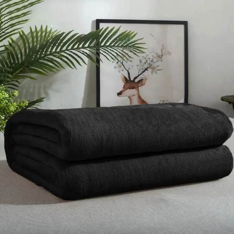 Soft Portable Coral Fleece Flannel Blanket 70x100cm - Omega Lifestyles