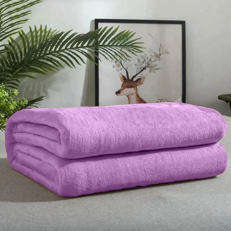 Soft Portable Coral Fleece Flannel Blanket 70x100cm - Omega Lifestyles
