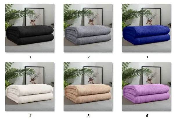Soft Portable Coral Fleece Flannel Blanket 70x100cm - Omega Lifestyles