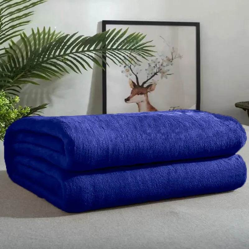 Soft Portable Coral Fleece Flannel Blanket 70x100cm - Omega Lifestyles