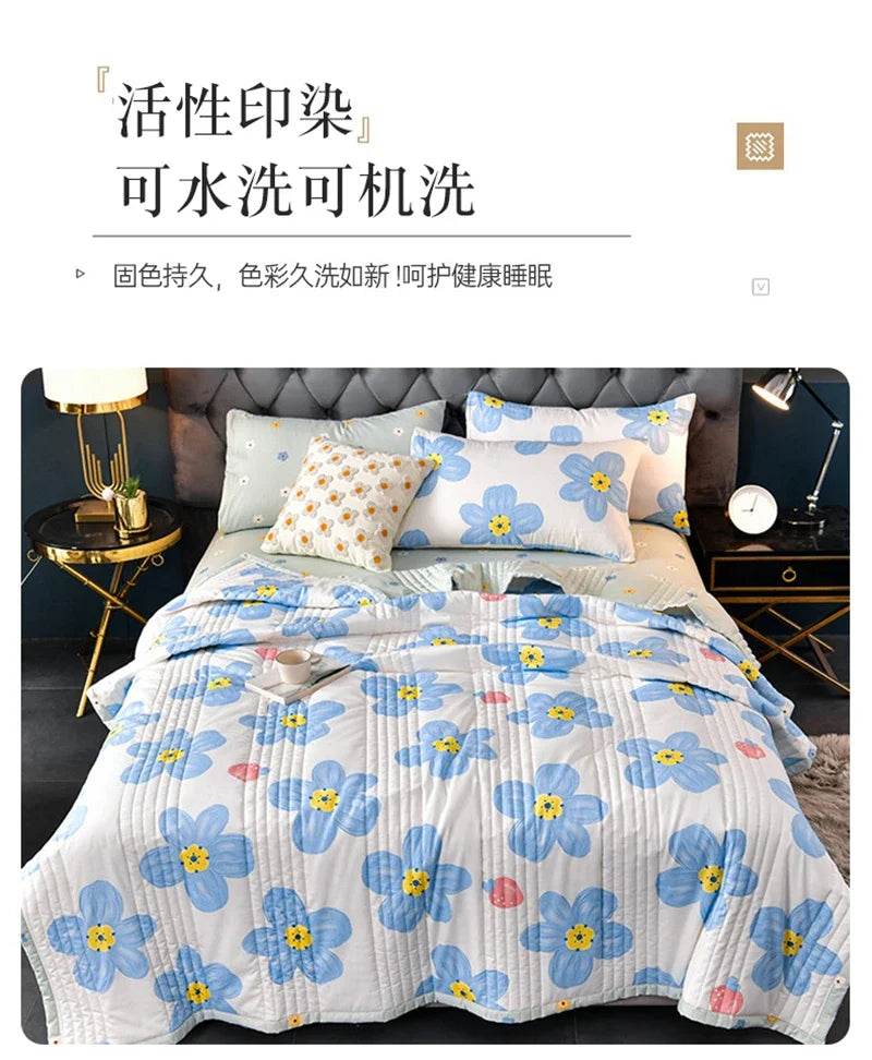 Soft Quilted Polyester Summer Quilt Blanket - Sleep Galleria