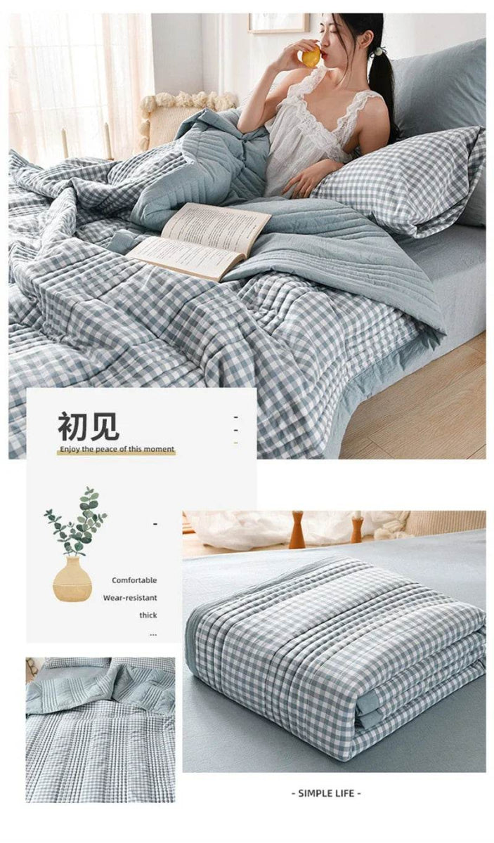 Soft Quilted Polyester Summer Quilt Blanket - Sleep Galleria