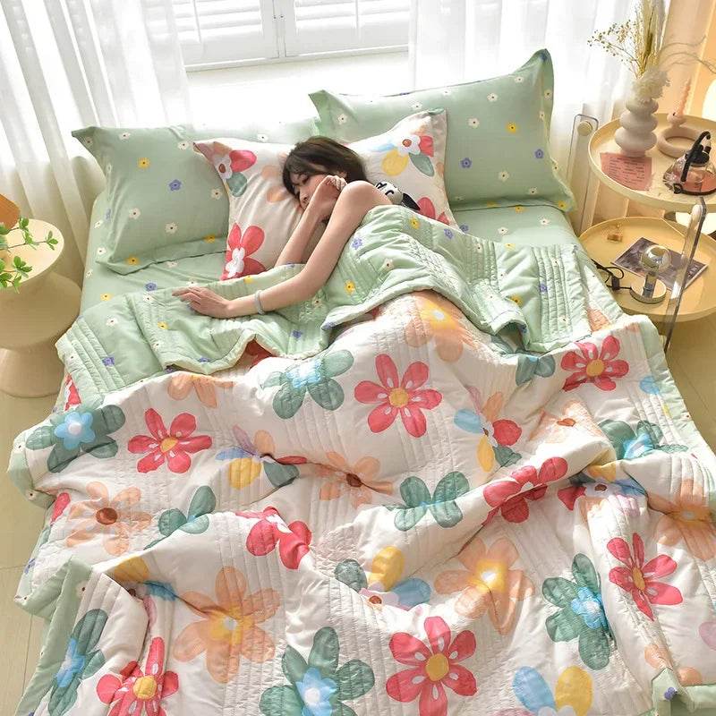 Soft Quilted Polyester Summer Quilt Blanket - Sleep Galleria