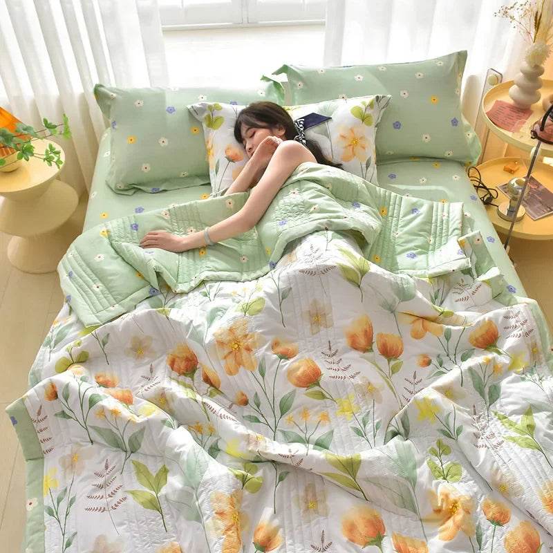 Soft Quilted Polyester Summer Quilt Blanket - Sleep Galleria