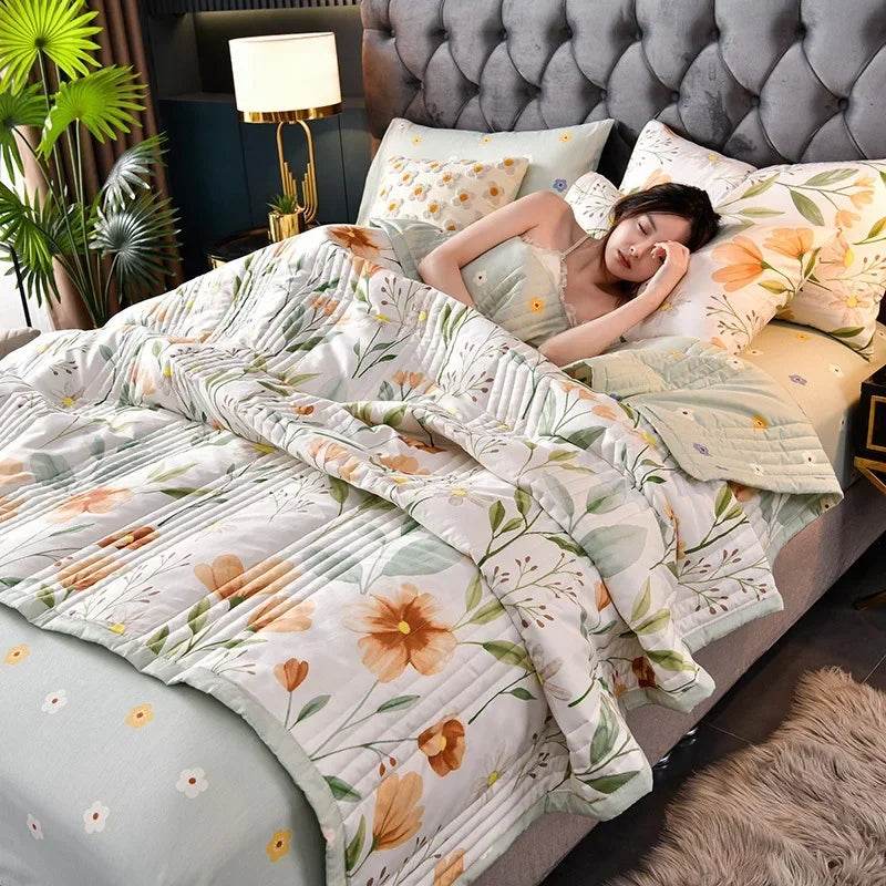 Soft Quilted Polyester Summer Quilt Blanket - Sleep Galleria