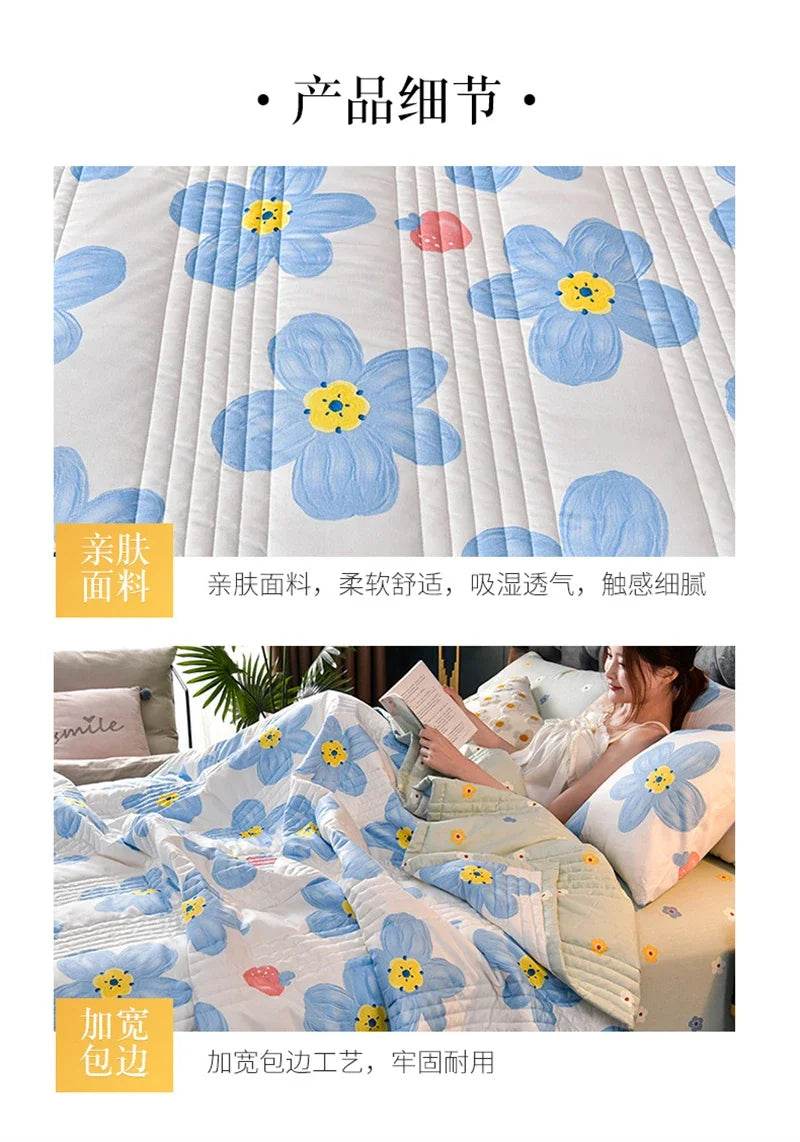 Soft Quilted Polyester Summer Quilt Blanket - Sleep Galleria