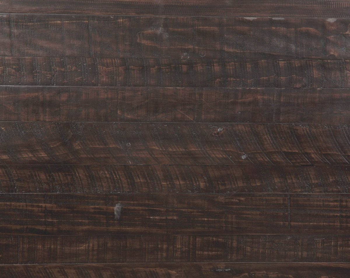 Solid Wood Brown And White Gathering Dining Table With Leaf - Driftwood - Omega Lifestyles