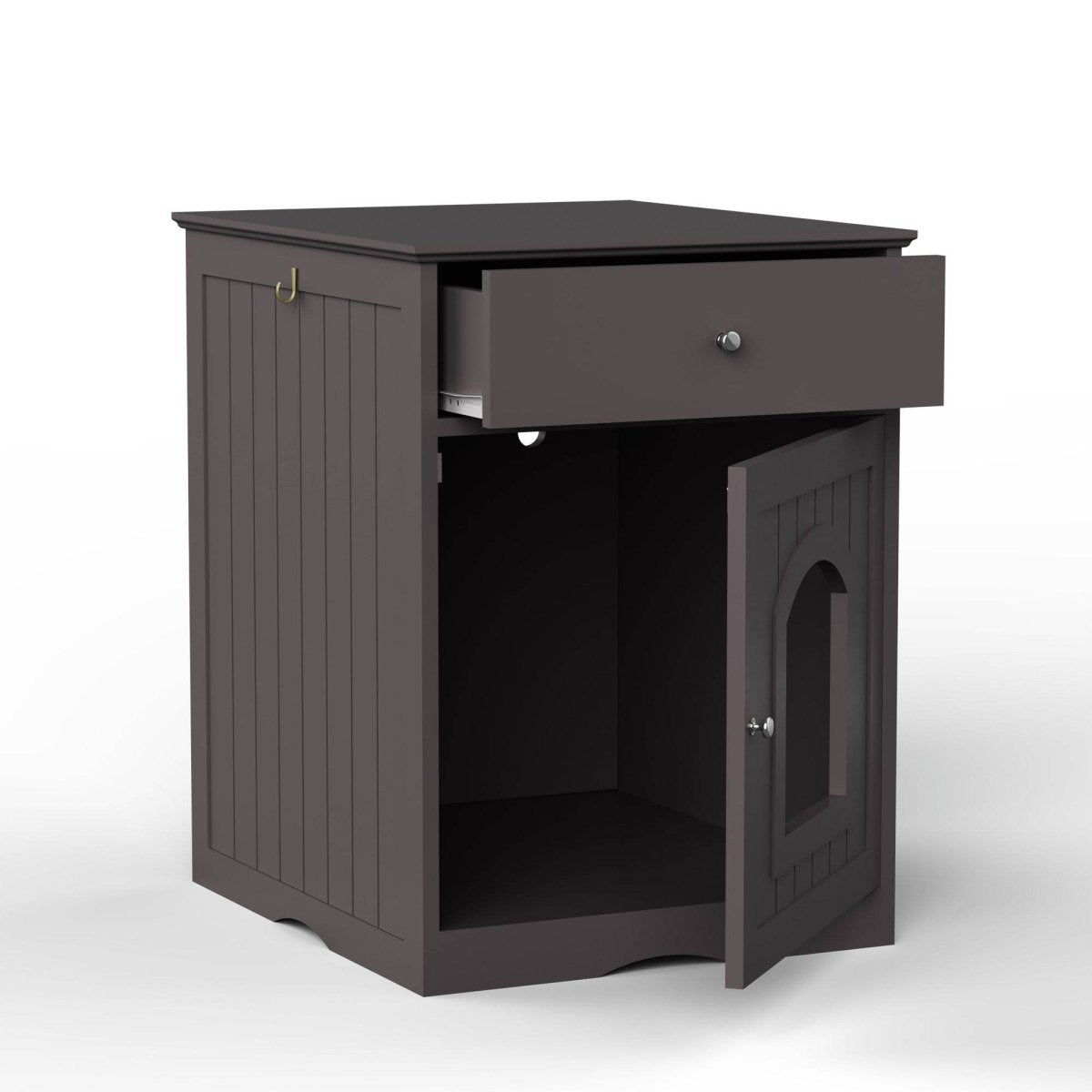 Solid Wood Cat Litter Box Enclosure With Drawer - Sleep Galleria