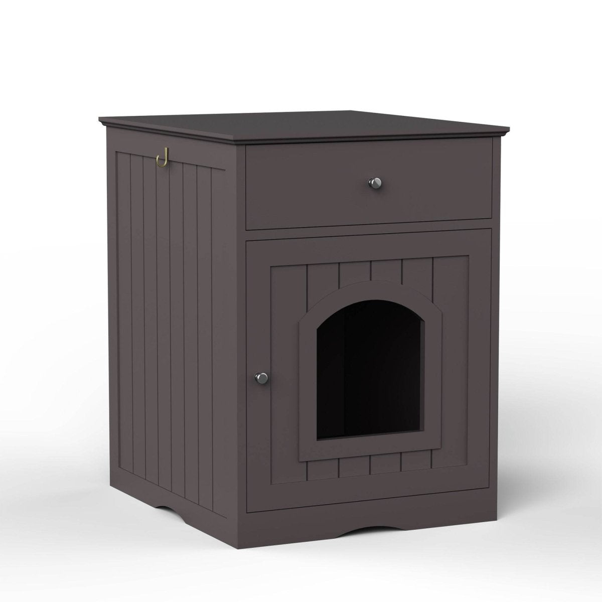 Solid Wood Cat Litter Box Enclosure With Drawer - Sleep Galleria
