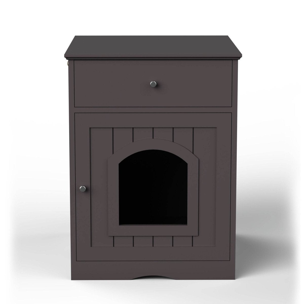 Solid Wood Cat Litter Box Enclosure With Drawer - Sleep Galleria