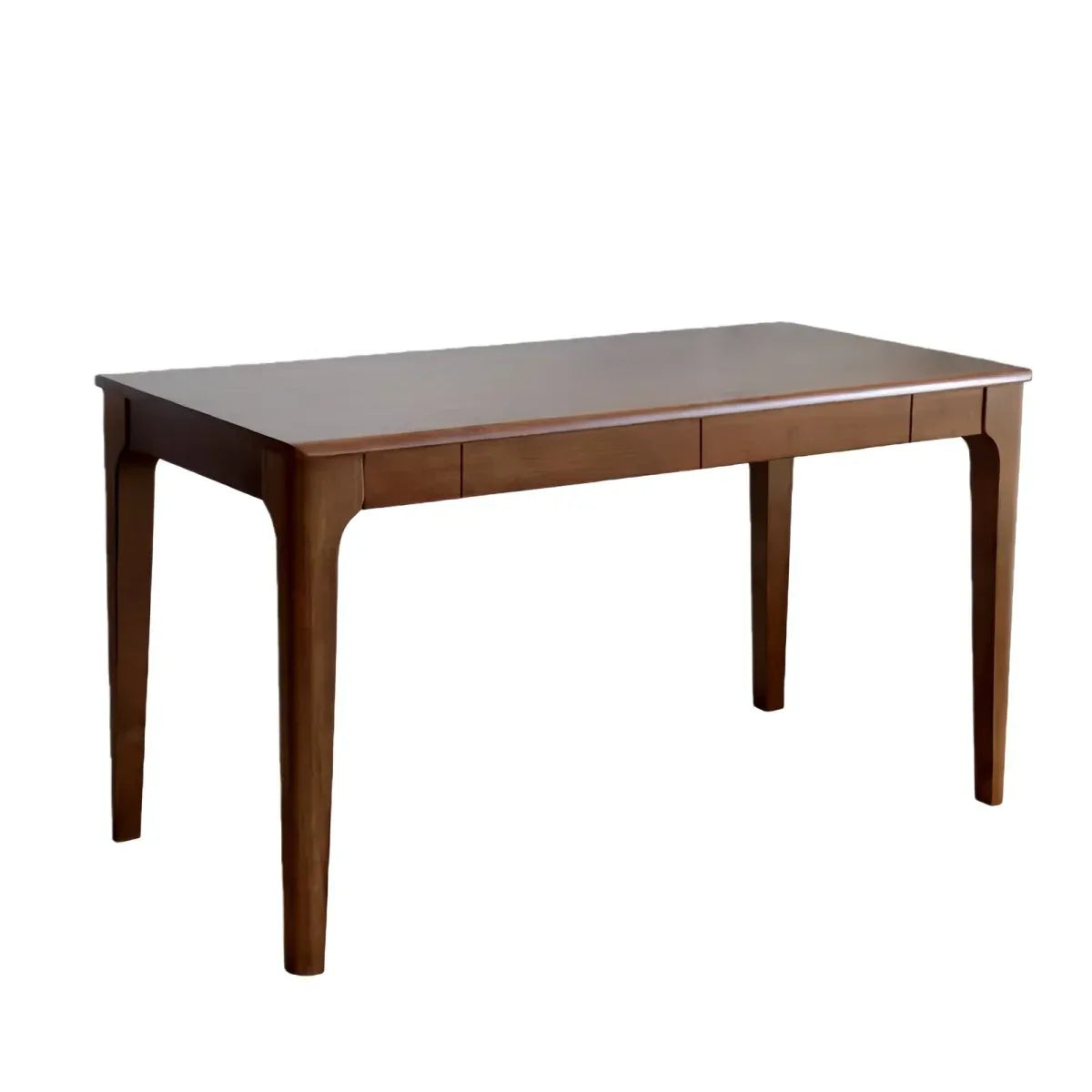 Solid Wood Standing Desk With Double Drawers - Omega Lifestyles