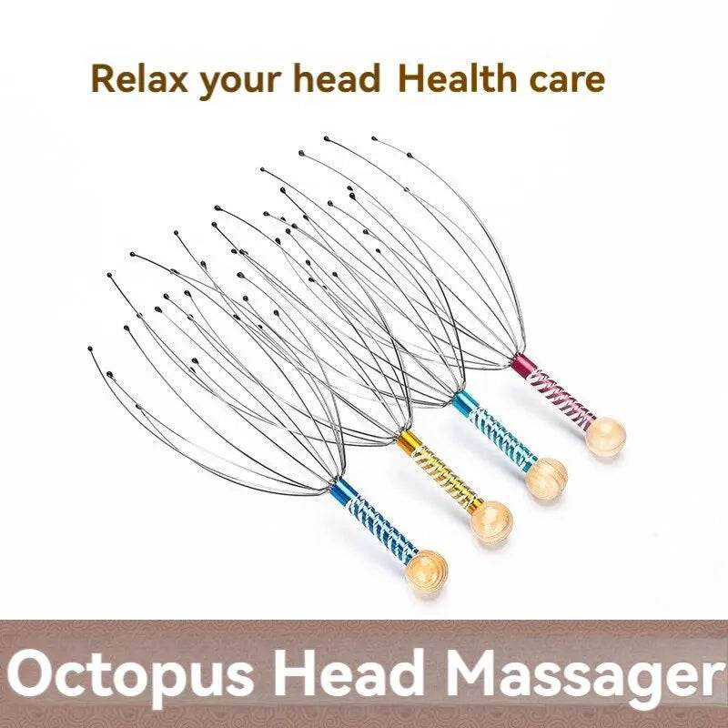 Stainless Steel Octopus Head Scalp Massage Relaxer - Sleep Galleria