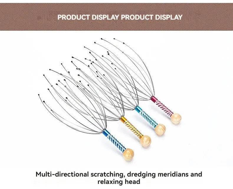 Stainless Steel Octopus Head Scalp Massage Relaxer - Sleep Galleria