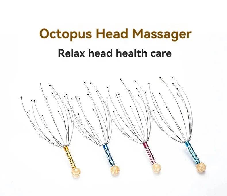 Stainless Steel Octopus Head Scalp Massage Relaxer - Sleep Galleria