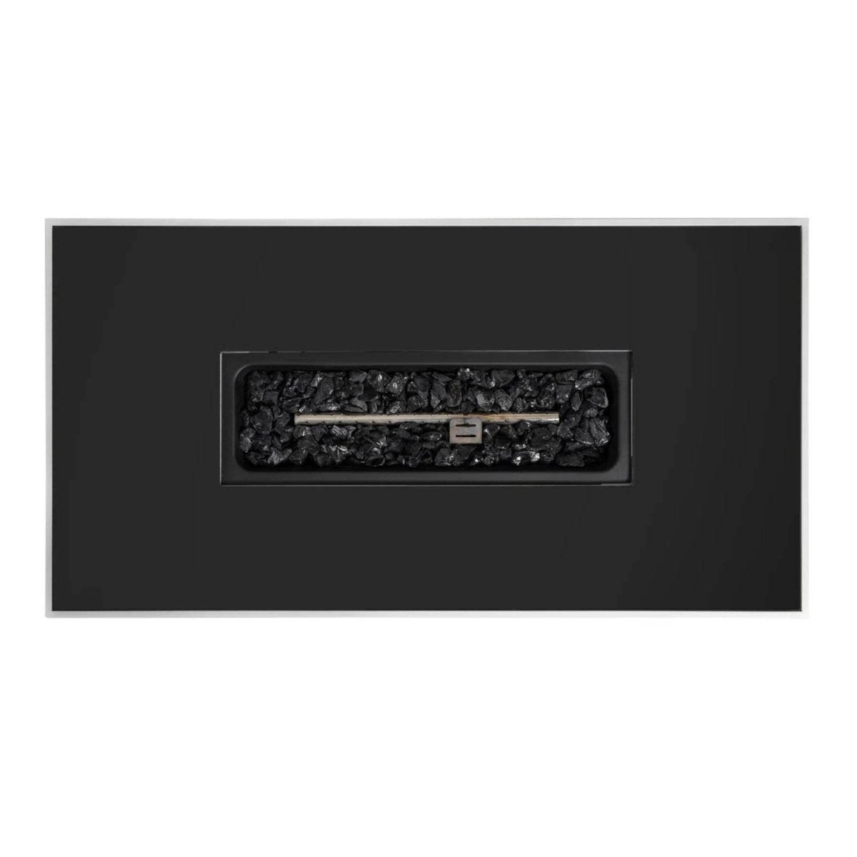 Steel Rectangular 43-Inch Outdoor Propane Fire Pit Table - Omega Lifestyles