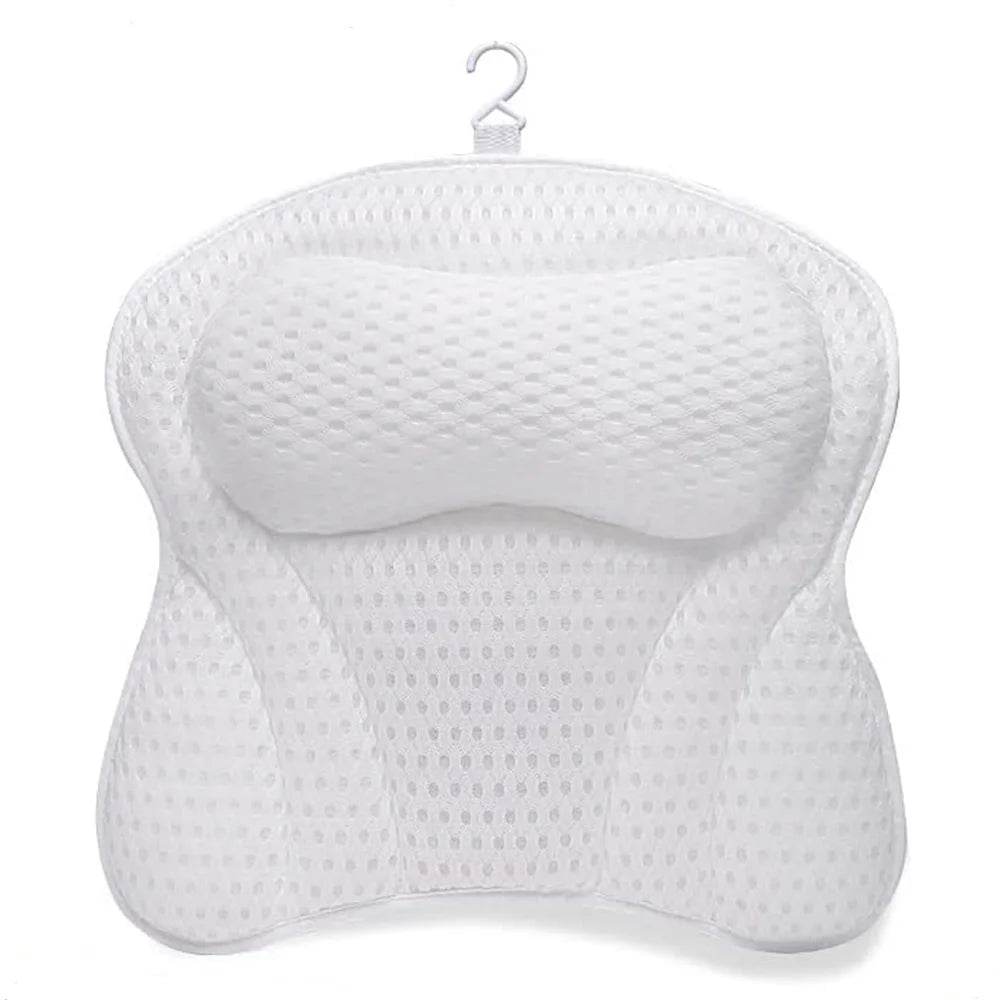 Thick Supportive Bath Pillow With Strong Suction Cups - Sleep Galleria
