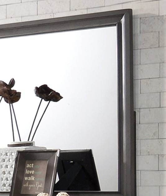 Traditional Gray Wood 5-Piece Bedroom Furniture Set - Omega Lifestyles