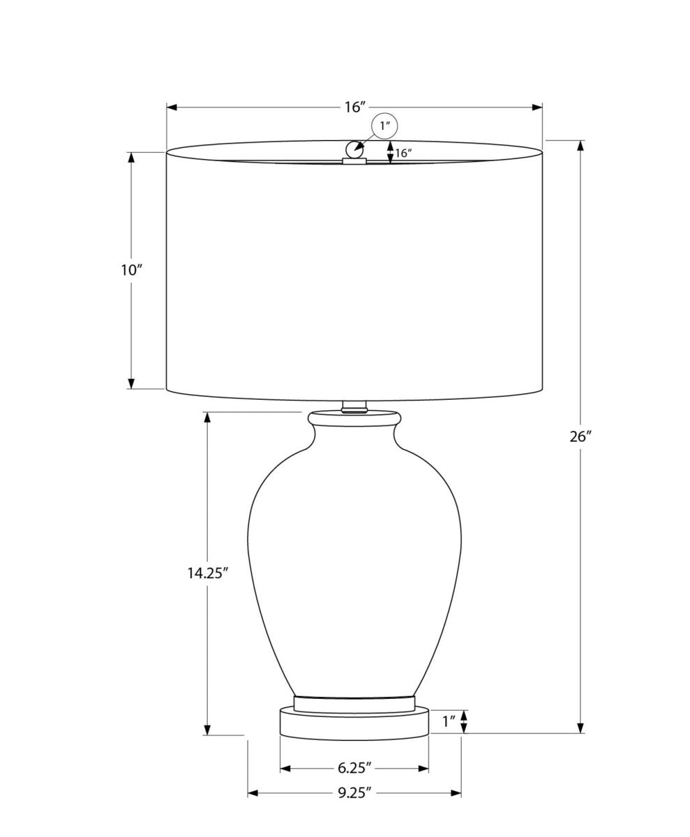 Transitional Cream Ceramic Table Lamp With Ivory Shade - Sleep Galleria