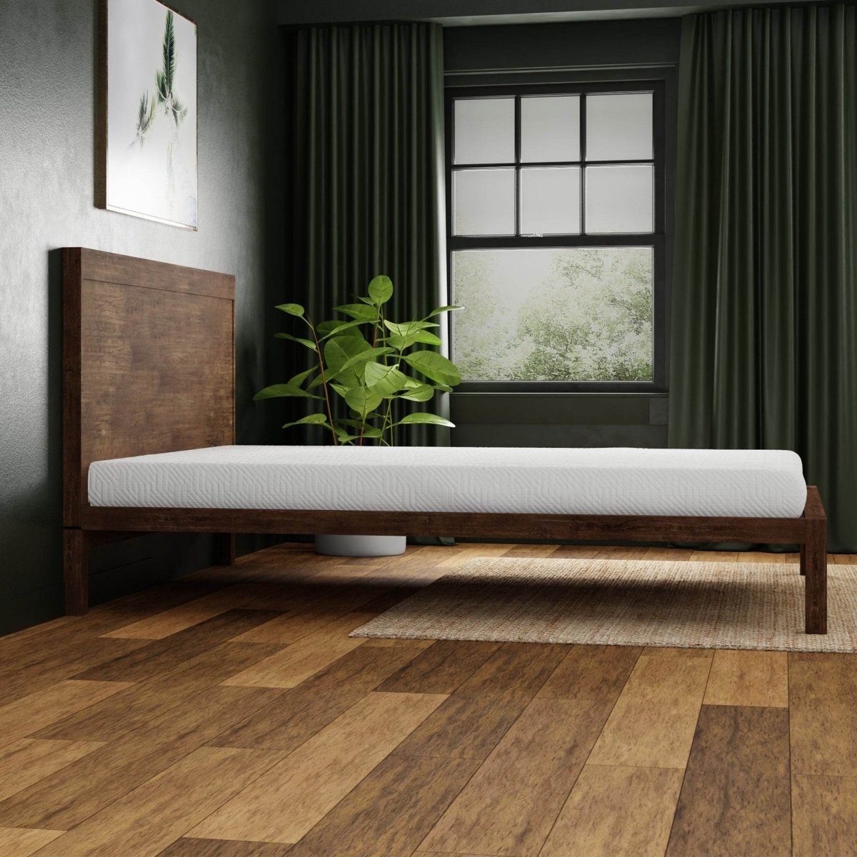 Twin Firm 6 - Inch Gel - Infused Memory Foam Mattress - Driftwood - Omega Lifestyles