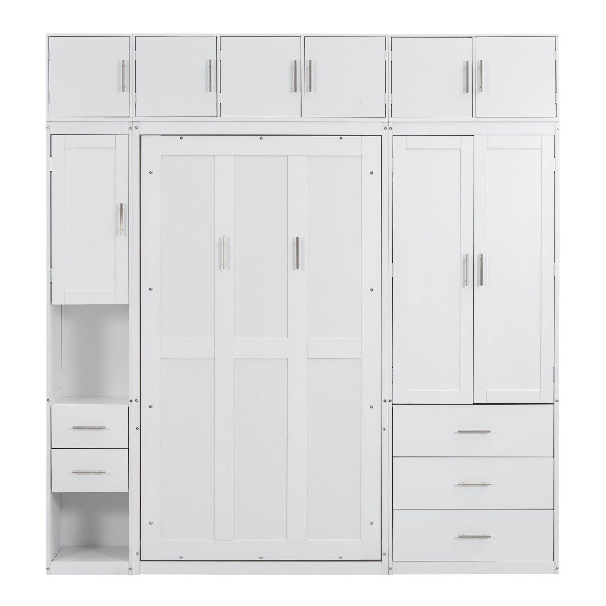 Twin Murphy Bed Frame With Lockers And Wardrobes - Sleep Galleria