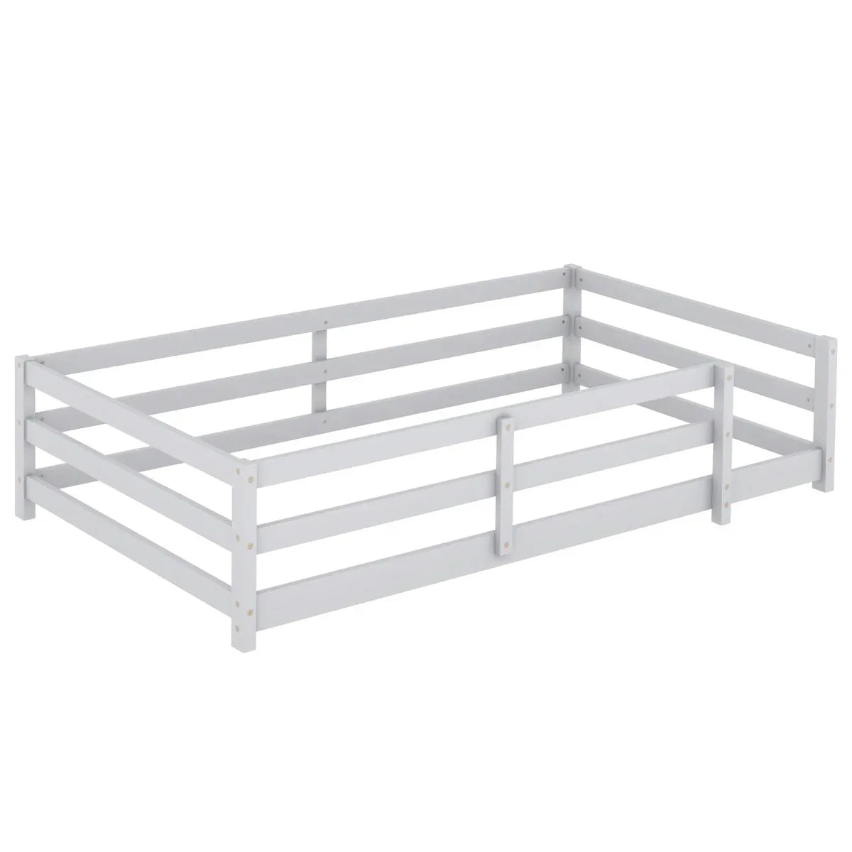 Twin Pine Montessori Floor Bed With Safety Fence - Omega Lifestyles