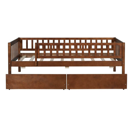 Twin Solid Wood Daybed With Two Spacious Drawers - Sleep Galleria