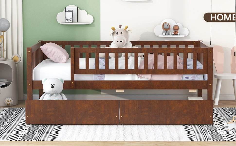 Twin Solid Wood Daybed With Two Spacious Drawers - Sleep Galleria