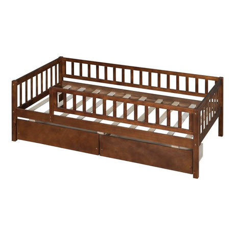 Twin Solid Wood Daybed With Two Spacious Drawers - Sleep Galleria