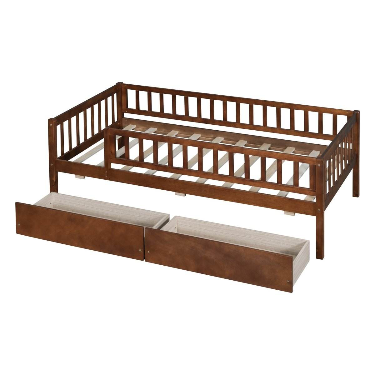 Twin Solid Wood Daybed With Two Spacious Drawers - Sleep Galleria