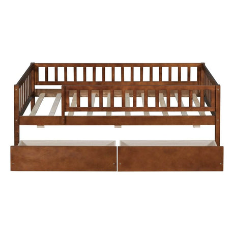 Twin Solid Wood Daybed With Two Spacious Drawers - Sleep Galleria