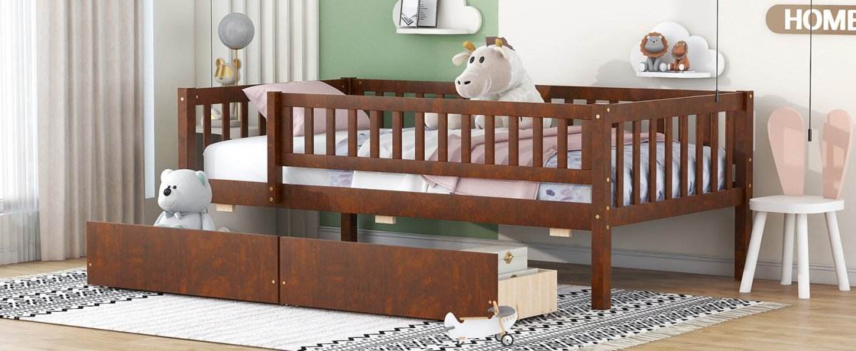 Twin Solid Wood Daybed With Two Spacious Drawers - Sleep Galleria